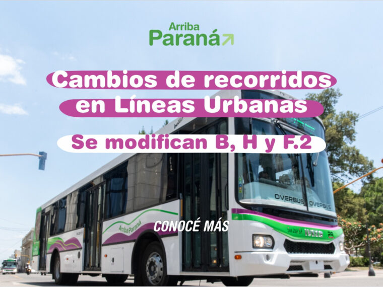 Implementan cambios en tres líneas de colectivos
