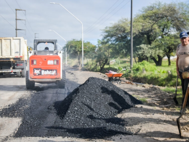 El Municipio avanza con la repavimentación en Miguel David en el marco del plan Calle a Calle