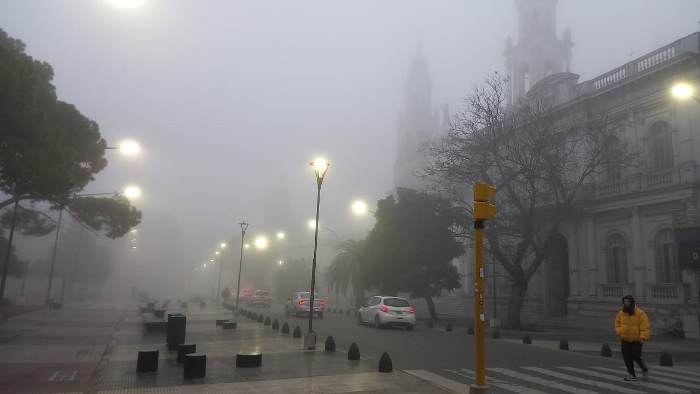 El viernes comenzó con neblina en Paraná
