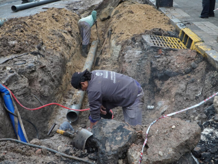 Trabajos de enlaces para optimizar el servicio de agua potable