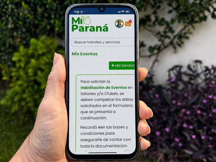 El Municipio de Paraná recuerda que el trámite para habilitar eventos es 100% digital y gratuito