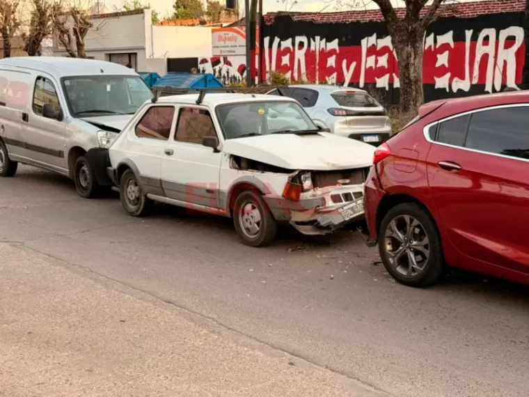Choque en cadena en Avenida Churruarín