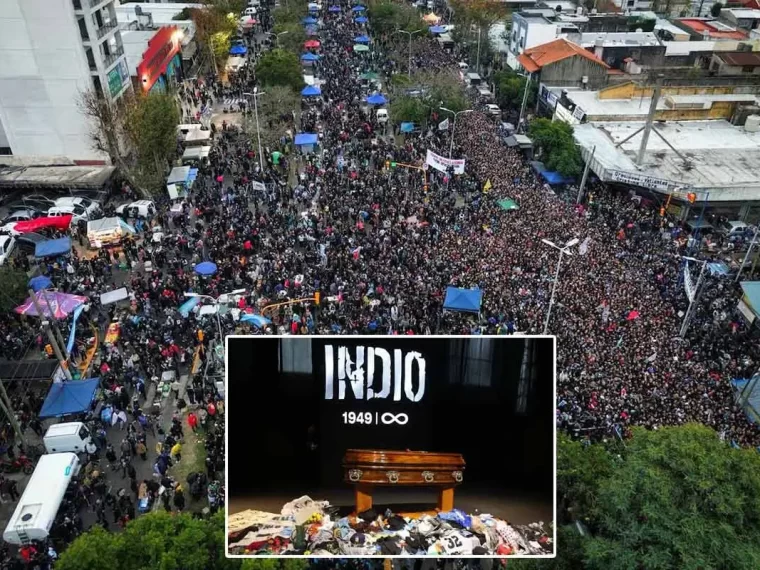Más de un millón de personas despidieron al Indio Solari