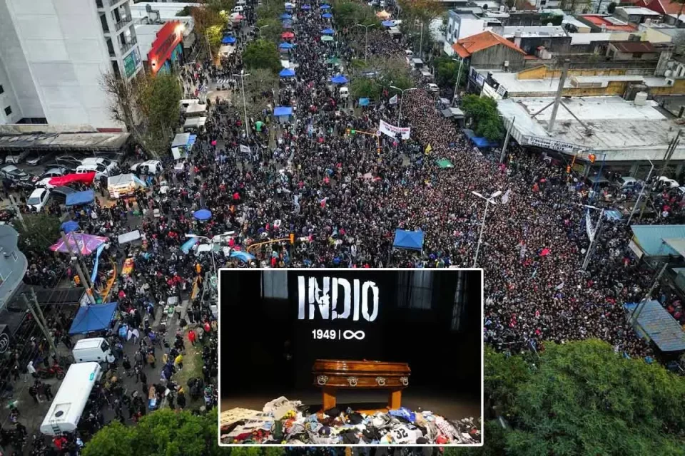 Más de un millón de personas despidieron al Indio Solari