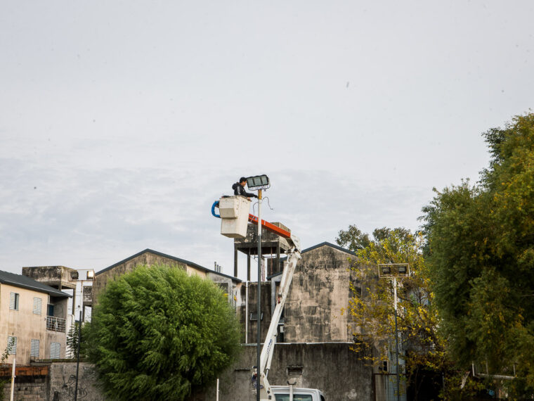 El Municipio instaló nueva iluminación LED en el Complejo El Sol