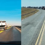 Vuelco en un puente de la ruta Victoria-Rosario