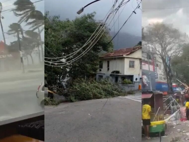 Temporales con vientos de más 100 km/h dejan cinco muertos, estragos y apagones en Río de Janeiro y San Pablo Temporales con vientos de más 100 km/h dejan cinco muertos, estragos y apagones en Río de Janeiro y San Pablo