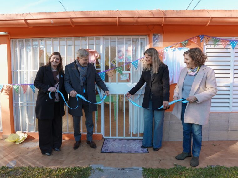 Frigerio inauguró el primer jardín maternal municipal de Sauce Montrull