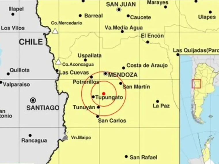 Un sismo de magnitud 4,1 sacudió Mendoza y se sintió en varias localidades