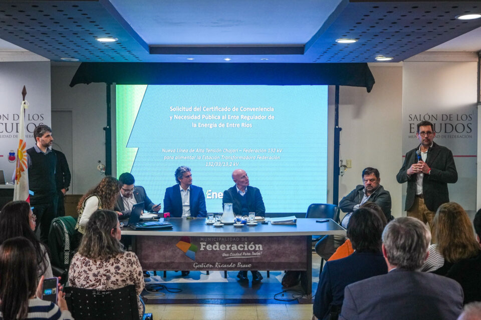 La provincia proyecta una línea de alta tensión para cuadruplicar la potencia en el norte entrerriano