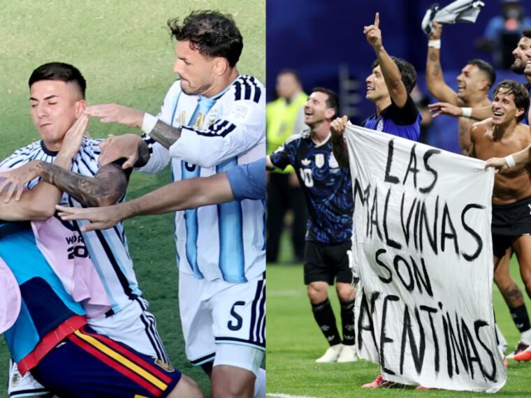 La FIFA sancionó a Leandro Paredes con 10 partidos por su pelea en la final y multó a Argentina por la bandera de Malvinas La FIFA sancionó a Leandro Paredes con 10 partidos por su pelea en la final y multó a Argentina por la bandera de Malvinas