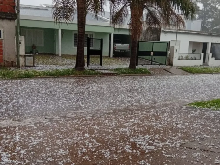 Intensa granizada afectó a distintas zonas de Entre Ríos
