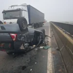 Choque frontal en la ruta Rosario-Victoria