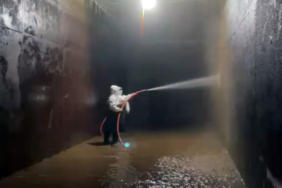 Culminaron las tareas de mantenimiento en el centro de distribución de agua potable Ejército