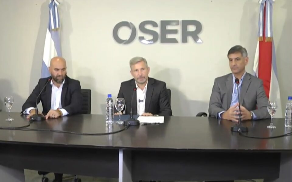 OSER: Frigerio destacó que el déficit se redujo 30% y sumaron prestaciones