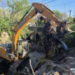Operativo de limpieza y saneamiento sobre el arroyo Colorado