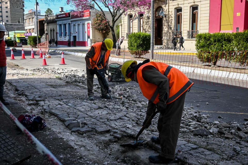 Avanza la obra de reconfiguración de 25 de Mayo
