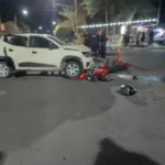 Dos heridos tras choque entre auto y moto en Paraná