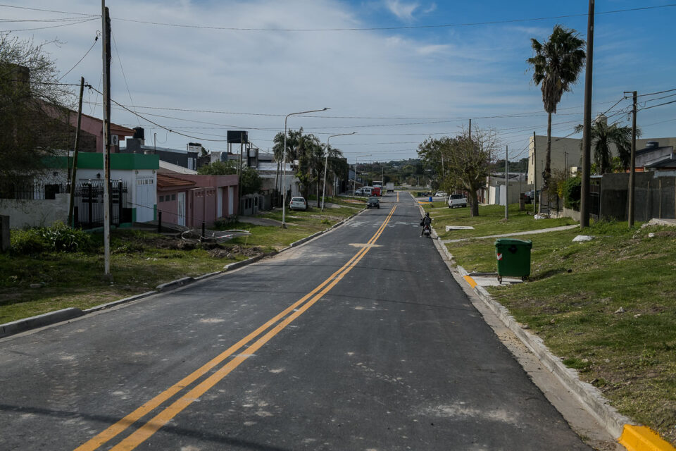 Finalizaron obras en calle Gobernador Manuel Crespo