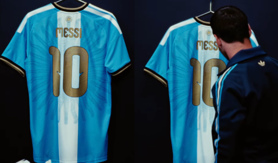Messi mostró la camiseta con la que se despedirá de la Selección argentina