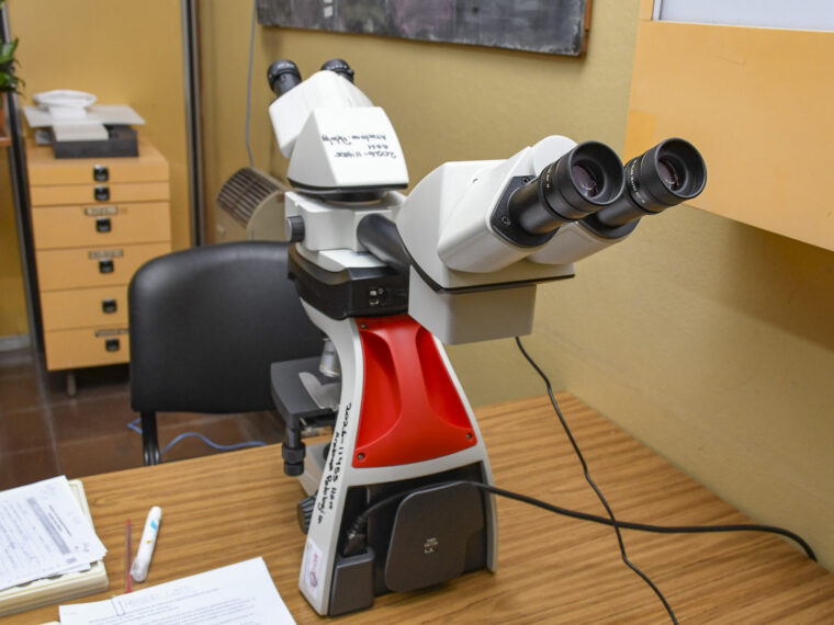 El hospital San Martín incorporó un nuevo microscopio para fortalecer el Servicio de Anatomía Patológica El hospital San Martín incorporó un nuevo microscopio para fortalecer el Servicio de Anatomía Patológica