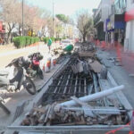 Avanza la renovación de veredas y arbolado en calle 25 de Mayo de Paraná