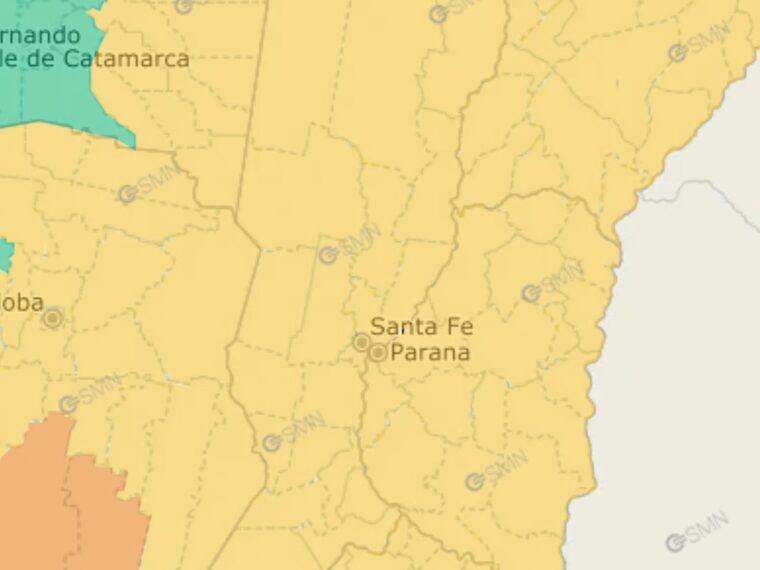 Emitieron alerta por tormentas en Entre Ríos y Santa Fe para este miércoles Emitieron alerta por tormentas en Entre Ríos y Santa Fe para este miércoles