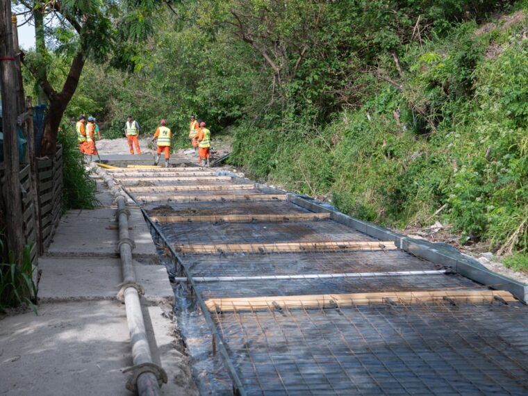 La Municipalidad avanza con la pavimentación de nuevas calles en Bajada Grande La Municipalidad avanza con la pavimentación de nuevas calles en Bajada Grande