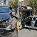 Fuerte choque entre dos autos en Paraná